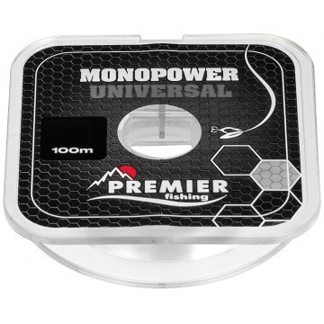 Леска Premier Fishing Monopower Universal 0,10мм 100м Clear Nylon PR-MU-T-010-100 (75721)