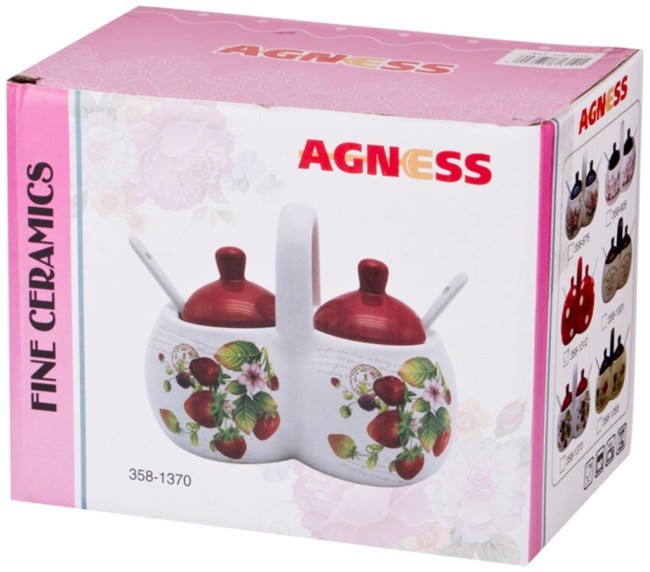 Банка для специй "оливки" 17*10*13 см. Agness (358-1341) Банка для специй "оливки" 17*10*13 см. Agness (358-1341)