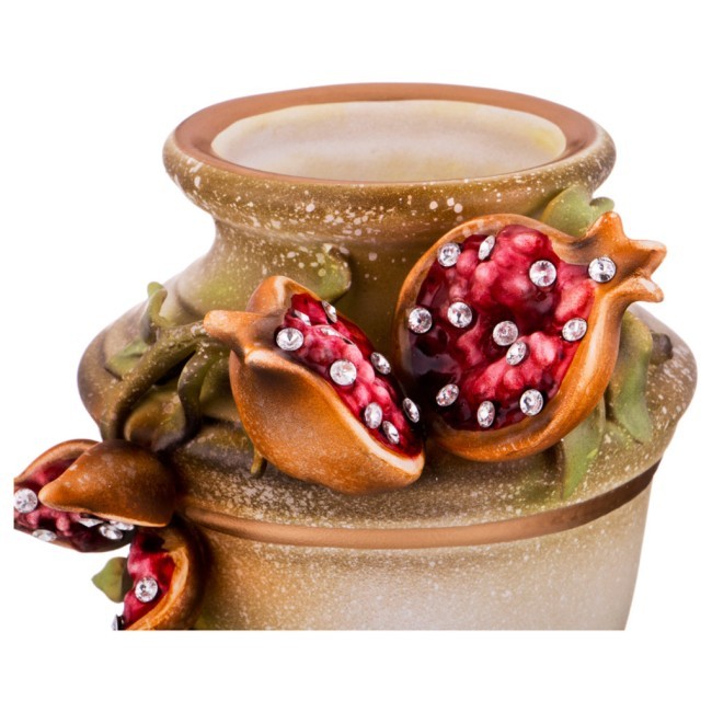 Декоративная ваза "гранаты" диаметр=15 см. высота=24 см. STELLA (341-224) Декоративная ваза "гранаты" диаметр=15 см. высота=24 см. STELLA (341-224)