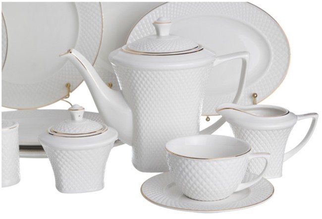Сервиз чайно-столовый lefard "диаманд голд" на 12 пер. 101 пр. Lefard (359-323)