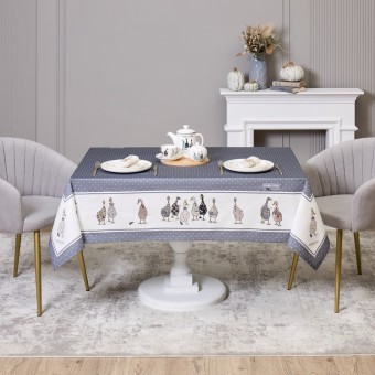 Скатерть "family farm" 140х180см , 100% хлопок, графит, твил, пропитка Lefard (850-747-2)