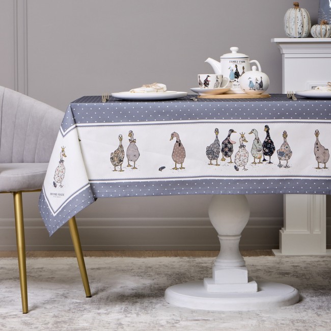 Скатерть "family farm" 140х180см , 100% хлопок, графит, твил, пропитка Lefard (850-747-2) Скатерть "family farm" 140х180см , 100% хлопок, графит, твил, пропитка Lefard (850-747-2)