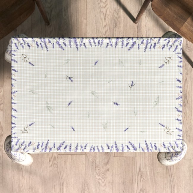 Скатерть "душа прованса" 110х140см ,бежевый, 100% хлопок,твил с пропиткой Lefard (850-735-20)