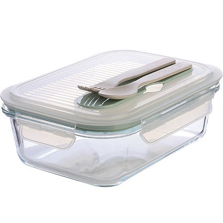 Контейнер 1л стекло с ложкой и вилкой Mayer&Boch (31191)