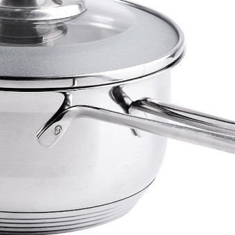 Сотейник нерж с крышкой 0,6 л 12 см Mayer&Boch (30967)