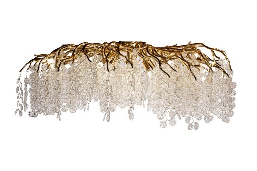 Люстра Tenera круглая золото d100*h40см (TT-00012990)