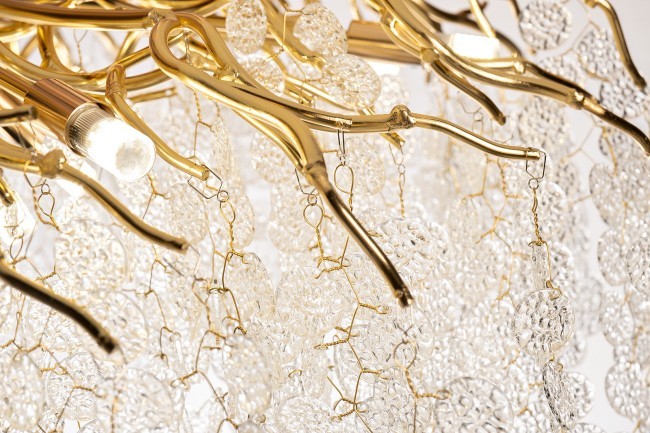 Люстра Tenera круглая золото d100*h40см (TT-00012990)