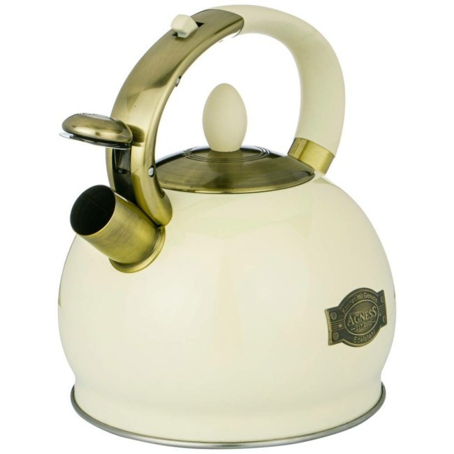 Чайник agness со свистком, серия тюдор, 3,0 л термоаккумулирующее дно, индукция Agness (937-830) Чайник agness со свистком, серия тюдор, 3,0 л термоаккумулирующее дно, индукция Agness (937-830)