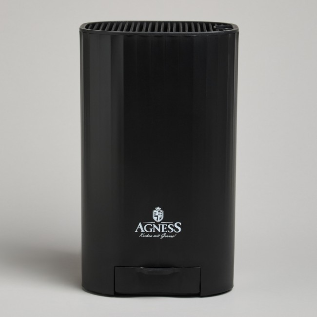 Подставка для ножей agness с точильным камнем 13,6*14,6*23 см Agness (907-321)