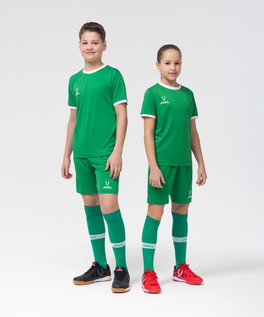 Шорты игровые JOGEL CAMP Classic Shorts, зеленый/белый, детский (702548) Шорты игровые JOGEL CAMP Classic Shorts, зеленый/белый, детский (702548)
