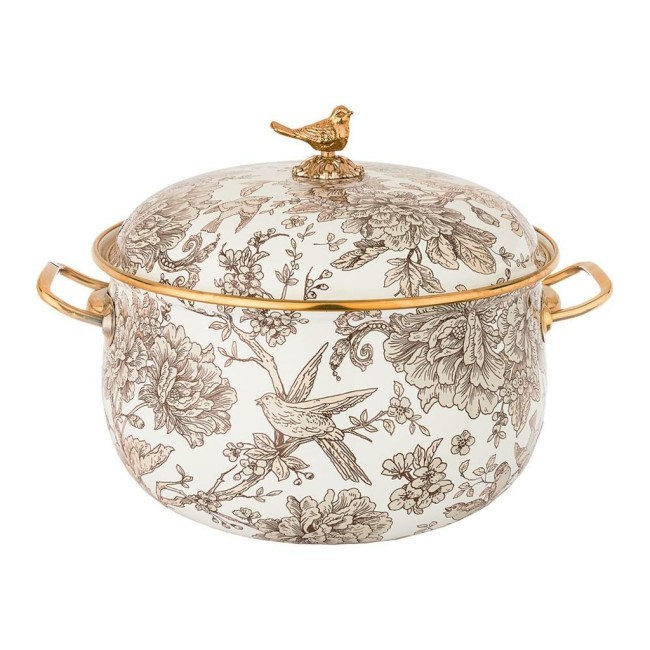 Кастрюля эмалированная agness с крышкой, серия royal garden 4,8л, диа.22см подходит для индукцион.пл Agness (950-084) Кастрюля эмалированная agness с крышкой, серия royal garden 4,8л, диа.22см подходит для индукцион.пл Agness (950-084)