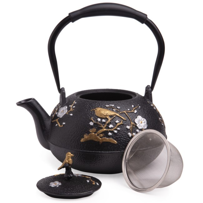 Заварочный чайник чугунный с эмалированным покрытием внутри 1200 мл Lefard (734-1008)