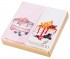 Комплект салфеток из 2шт "десерт-тортики" 40*40 см. х/б 100%, белый\розовый SANTALINO (850-453-27)