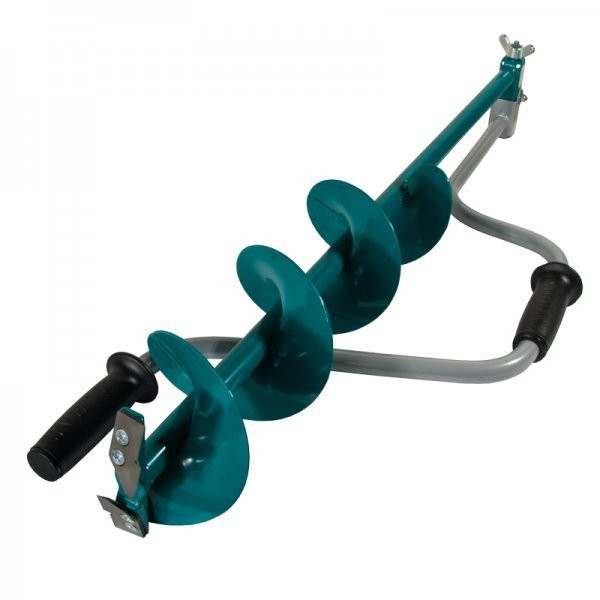 Ледобур Тонар ЛР-130Д (диаметр 130 мм)  двуручный, левый, прямые ножи (8055)