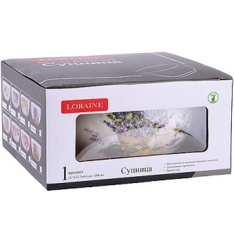 Супница керамическая 580мл Утренняя свежесть доломит LR (60185) Супница керамическая 580мл Утренняя свежесть доломит LR (60185)