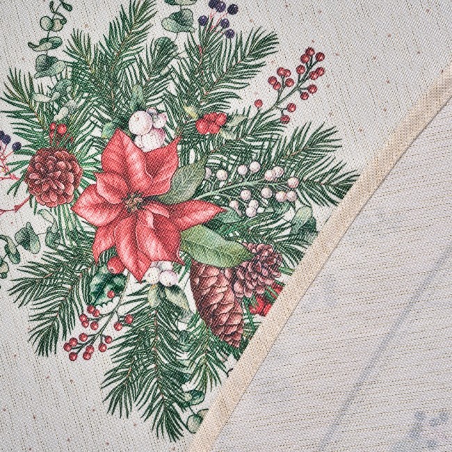 Скатерть  d220 cm круглая, "celebration", цвет: бежевый, tm lefard, полиэстер 100% Lefard (986-001-26)