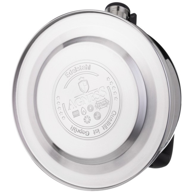 Чайник agness со свистком,  3,0 л и складывающейся ручкой Agness (937-033)