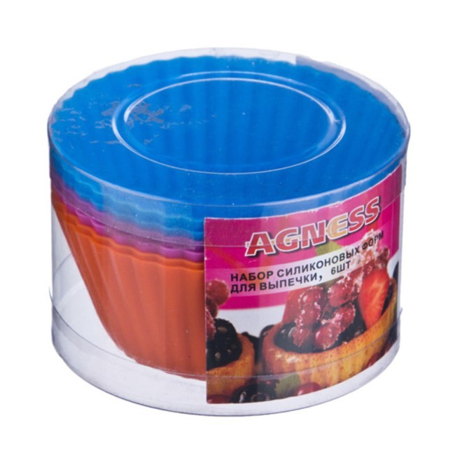 Набор форм для выпечки из 6 шт. диаметр=7 см. Agness (710-104)