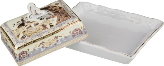 Маслёнка lefard "павлин" 15*13*9 см Lefard (69-1662)