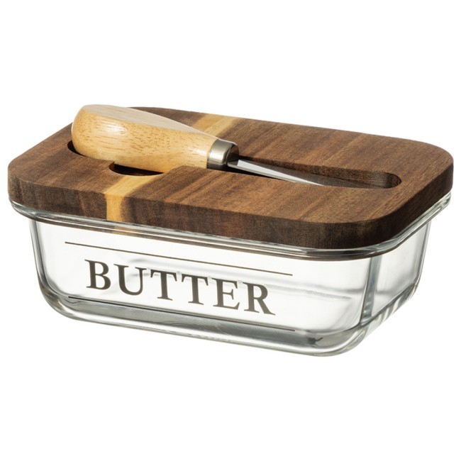 Масленка "nature" с ножом 17*12,5*6,5 см Lefard (691-171)