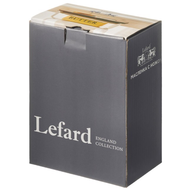 Масленка "nature" с ножом 17*12,5*6,5 см Lefard (691-171)