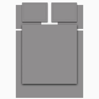 Кпб,king size,"solid" серый, сатин, хлопок 100%,п.240х260-1шт,пр.260х260-1шт,н.50х70-2шт/70х70-2шт Lefard (989-004-17)