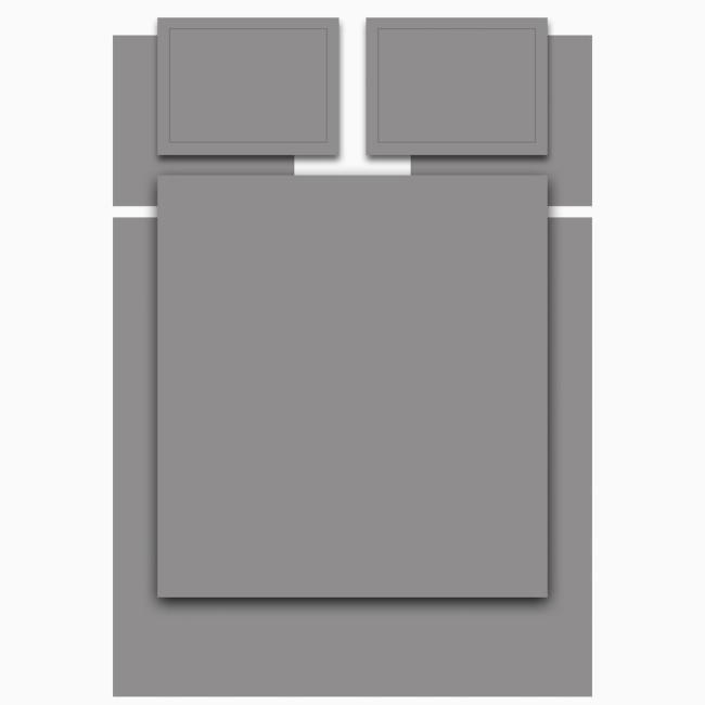 Кпб,king size,"solid" серый, сатин, хлопок 100%,п.240х260-1шт,пр.260х260-1шт,н.50х70-2шт/70х70-2шт Lefard (989-004-17)