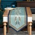 Дорожка "листья мориса" green stripe 45х215см, 100% хлопок,твил c пропиткой Lefard (850-752-34) Дорожка "листья мориса" green stripe 45х215см, 100% хлопок,твил c пропиткой Lefard (850-752-34)