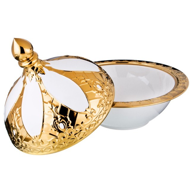 Блюдо для сервировки стола с крышкой диаметр=28 см. высота=30 см. (кор=4шт.) Lefard (40-659)