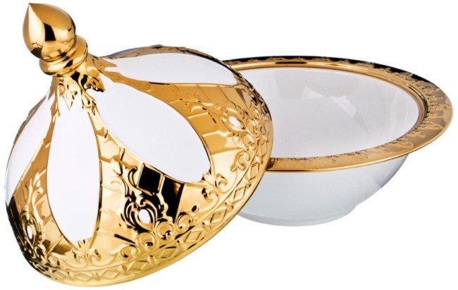 Блюдо для сервировки стола с крышкой диаметр=28 см. высота=30 см. (кор=4шт.) Lefard (40-659)