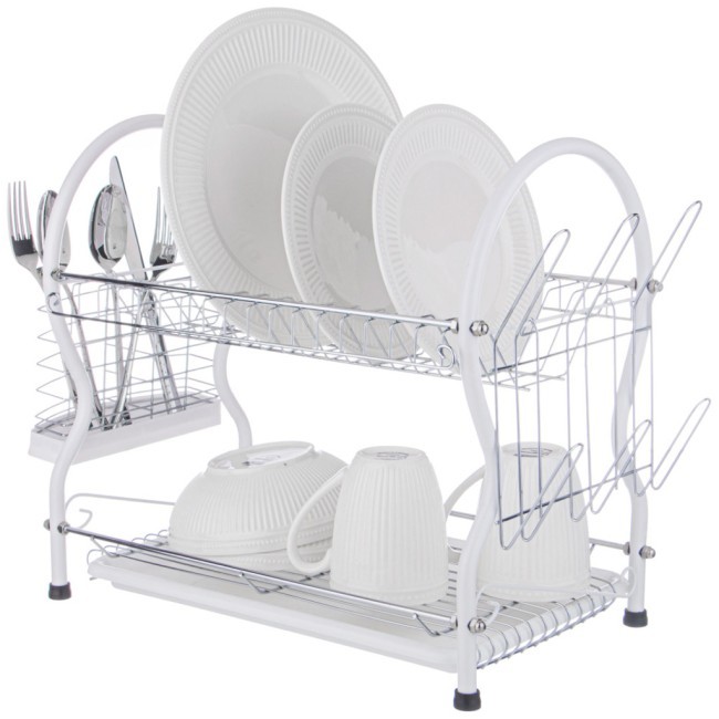 Подставка под посуду+пластиковый поддон, 41*38*25 см Agness (917-050)