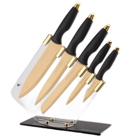 Набор кухонных ножей нерж/ст/полипропилен + подставка пластик 6пр Mayer&Boch (40607) Набор кухонных ножей нерж/ст/полипропилен + подставка пластик 6пр Mayer&Boch (40607)