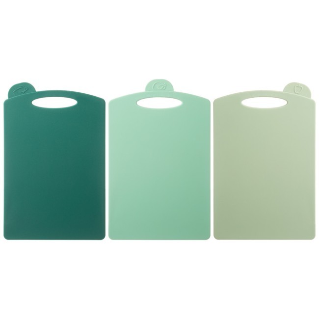 Набор разделочных досок из 3 шт+подставка 24*7.8*17cm цвет: зеленый Agness (671-508)