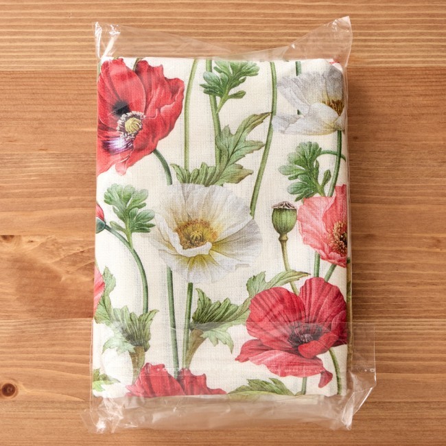 Набор полотенец 2 шт "маки" 40х60см ,кремовый, 100% хлопок,твил Lefard (850-731-63)