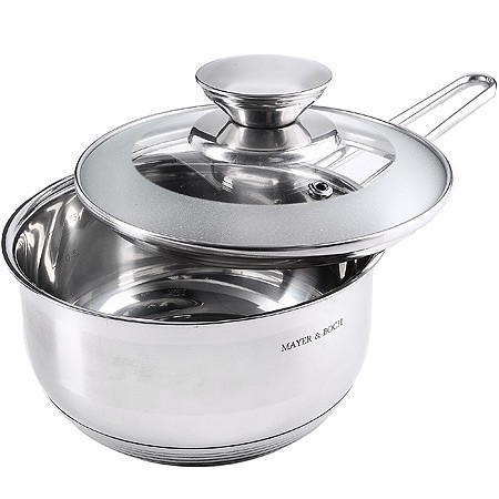 Ковш с крышкой 1 л 14 см нерж/ст Mayer&Boch (30968)