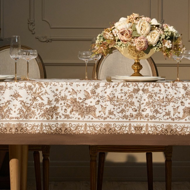 Скатерть " royal garden" 140х300см ,белый ,100% хлопок ,твил с пропиткой Lefard (850-754-22) Скатерть " royal garden" 140х300см ,белый ,100% хлопок ,твил с пропиткой Lefard (850-754-22)