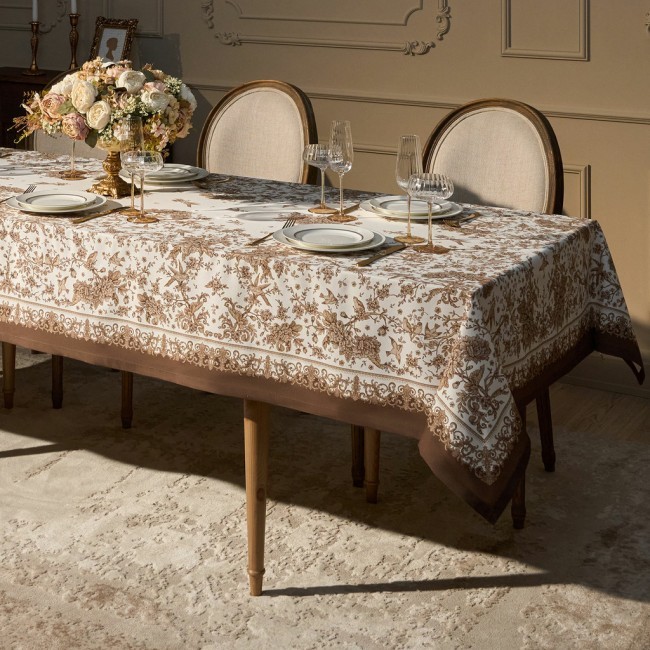 Скатерть " royal garden" 140х300см ,белый ,100% хлопок ,твил с пропиткой Lefard (850-754-22) Скатерть " royal garden" 140х300см ,белый ,100% хлопок ,твил с пропиткой Lefard (850-754-22)