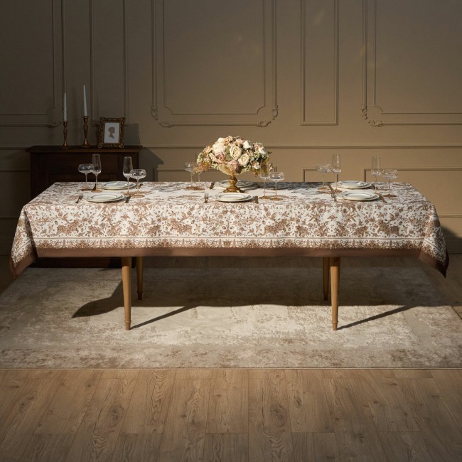 Скатерть " royal garden" 140х300см ,белый ,100% хлопок ,твил с пропиткой Lefard (850-754-22) Скатерть " royal garden" 140х300см ,белый ,100% хлопок ,твил с пропиткой Lefard (850-754-22)