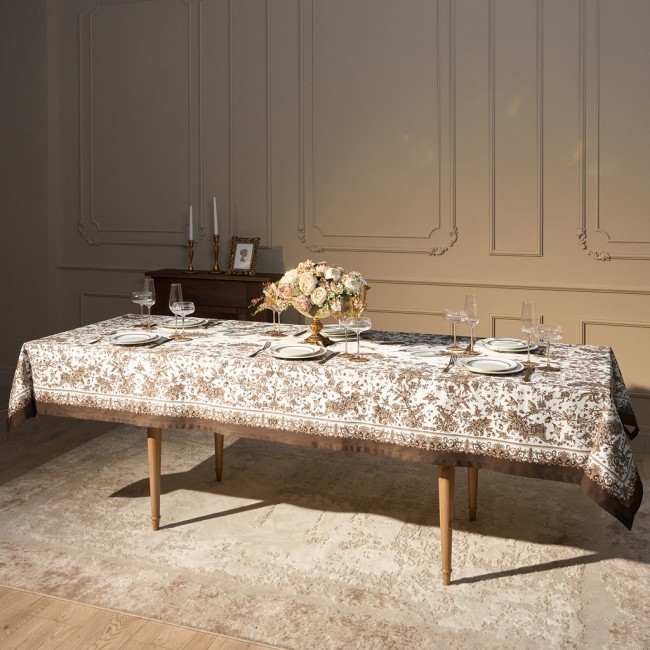 Скатерть "rich garden" 140х300см ,белый ,100% хлопок ,твил с пропиткой Lefard (850-754-22) Скатерть "rich garden" 140х300см ,белый ,100% хлопок ,твил с пропиткой Lefard (850-754-22)