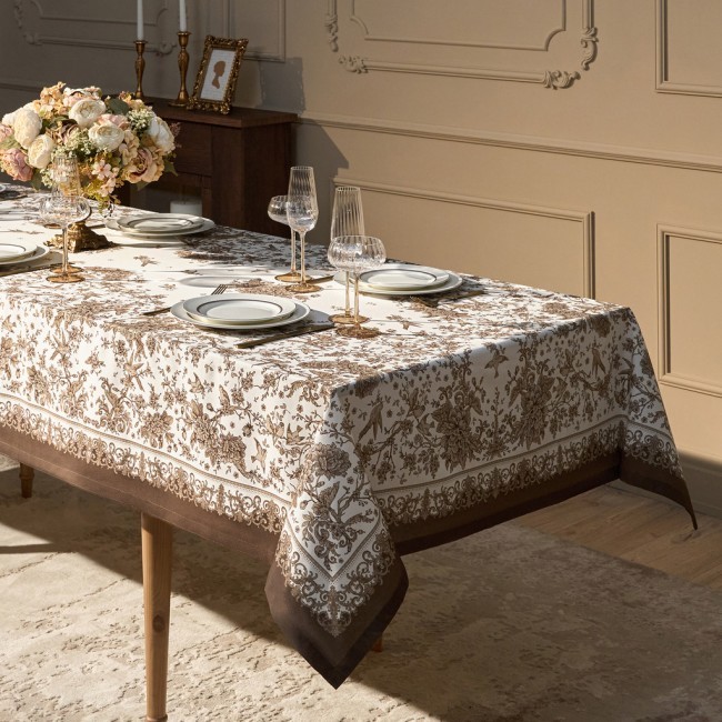 Скатерть "rich garden" 140х300см ,белый ,100% хлопок ,твил с пропиткой Lefard (850-754-22) Скатерть "rich garden" 140х300см ,белый ,100% хлопок ,твил с пропиткой Lefard (850-754-22)