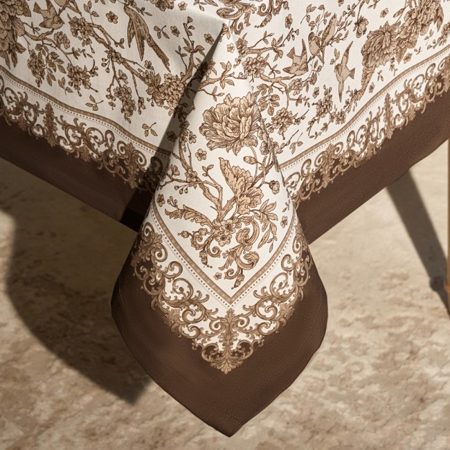 Скатерть "rich garden" 140х300см ,белый ,100% хлопок ,твил с пропиткой Lefard (850-754-22) Скатерть "rich garden" 140х300см ,белый ,100% хлопок ,твил с пропиткой Lefard (850-754-22)