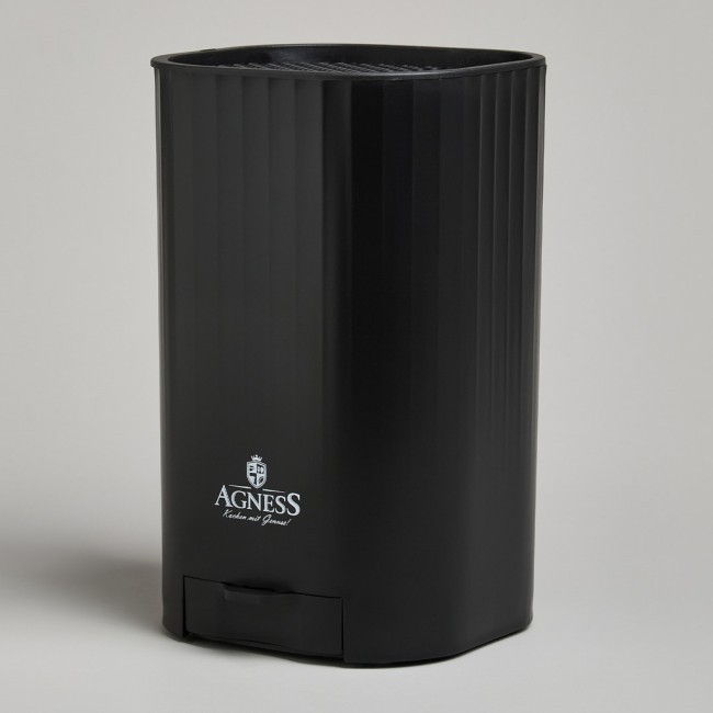 Подставка для ножей agness с точильным камнем 13,6*14,6*23 см Agness (907-323)