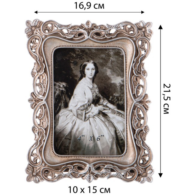 Фоторамка коллекция "рококо", 16,9*1,9*21,5cm Lefard (504-372) Фоторамка коллекция "рококо", 16,9*1,9*21,5cm Lefard (504-372)