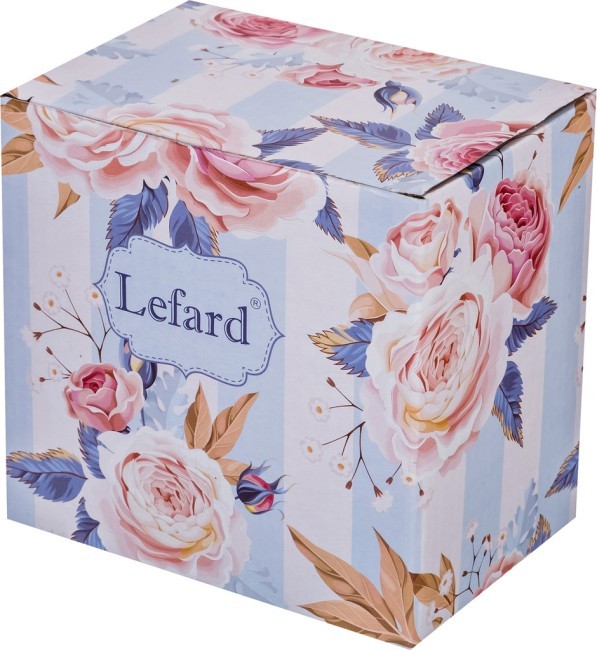 Банка для сыпучих продуктов с ложкой "итальянские лимоны" 11,2*11,2*10,3 см. 400 мл. Lefard (230-165)