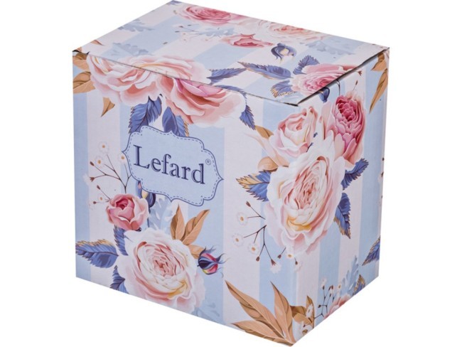 Банка для сыпучих продуктов с ложкой "итальянские лимоны" 11,2*11,2*10,3 см. 400 мл. Lefard (230-165)