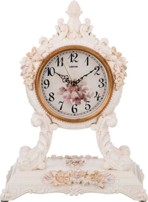 Часы настольные кварцевыес маятником "белые цветы" 27,5*16,5*37 см. диаметр циферблата=13 см. (кор=6 Lefard (204-126) Часы настольные кварцевыес маятником "белые цветы" 27,5*16,5*37 см. диаметр циферблата=13 см. (кор=6 Lefard (204-126)