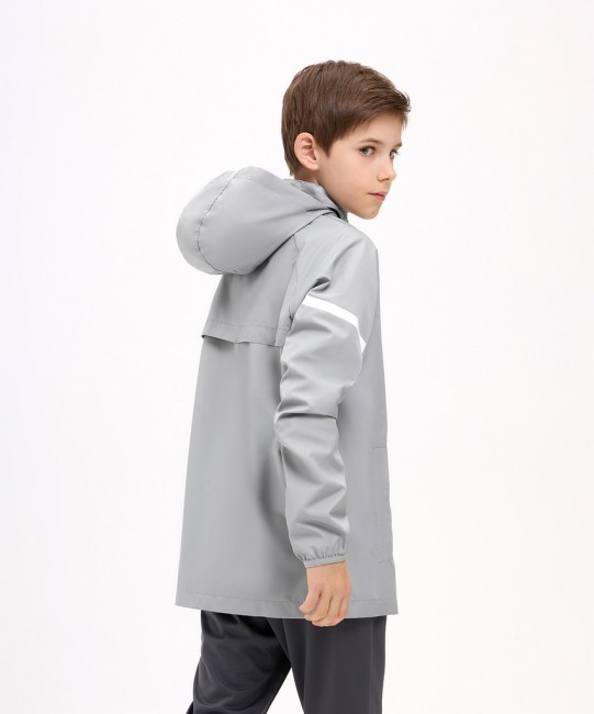 Куртка ветрозащитная JOGEL CAMP 2 Rain Jacket, серый, детский (2113015)