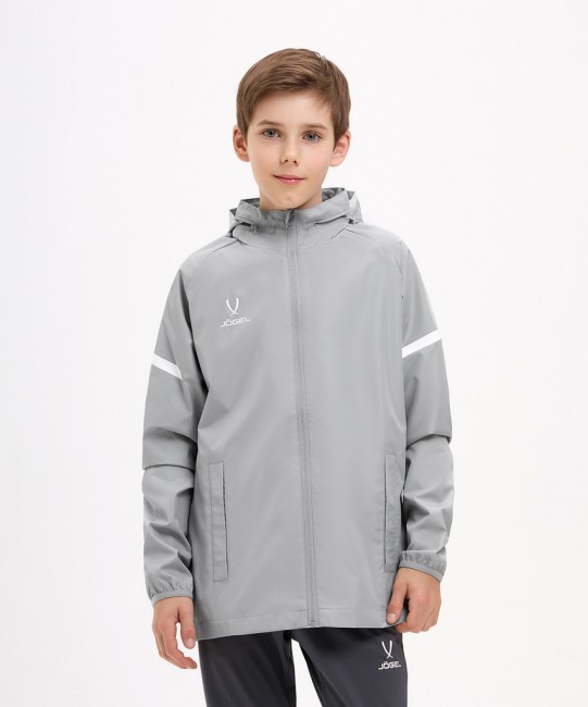 Куртка ветрозащитная JOGEL CAMP 2 Rain Jacket, серый, детский (2113019) Куртка ветрозащитная JOGEL CAMP 2 Rain Jacket, серый, детский (2113019)