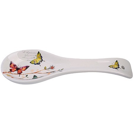 Подставка для ложки 22,3см Бабочки в саду доломит LR (60117) Подставка для ложки 22,3см Бабочки в саду доломит LR (60117)