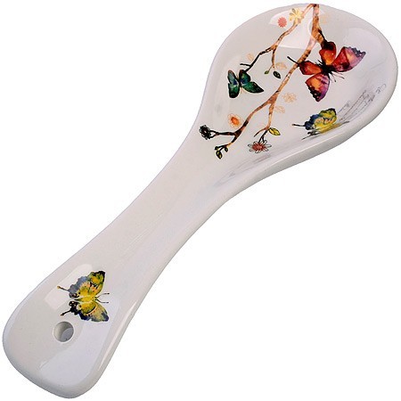 Подставка для ложки 22,3см Бабочки в саду доломит LR (60117) Подставка для ложки 22,3см Бабочки в саду доломит LR (60117)